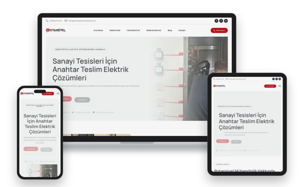 Potansiyel Mühendislik — masaüstü, tablet ve mobil görünüm
